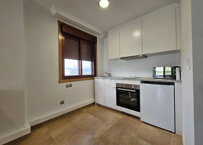 Con Piscina En Portonovo Lägenhet